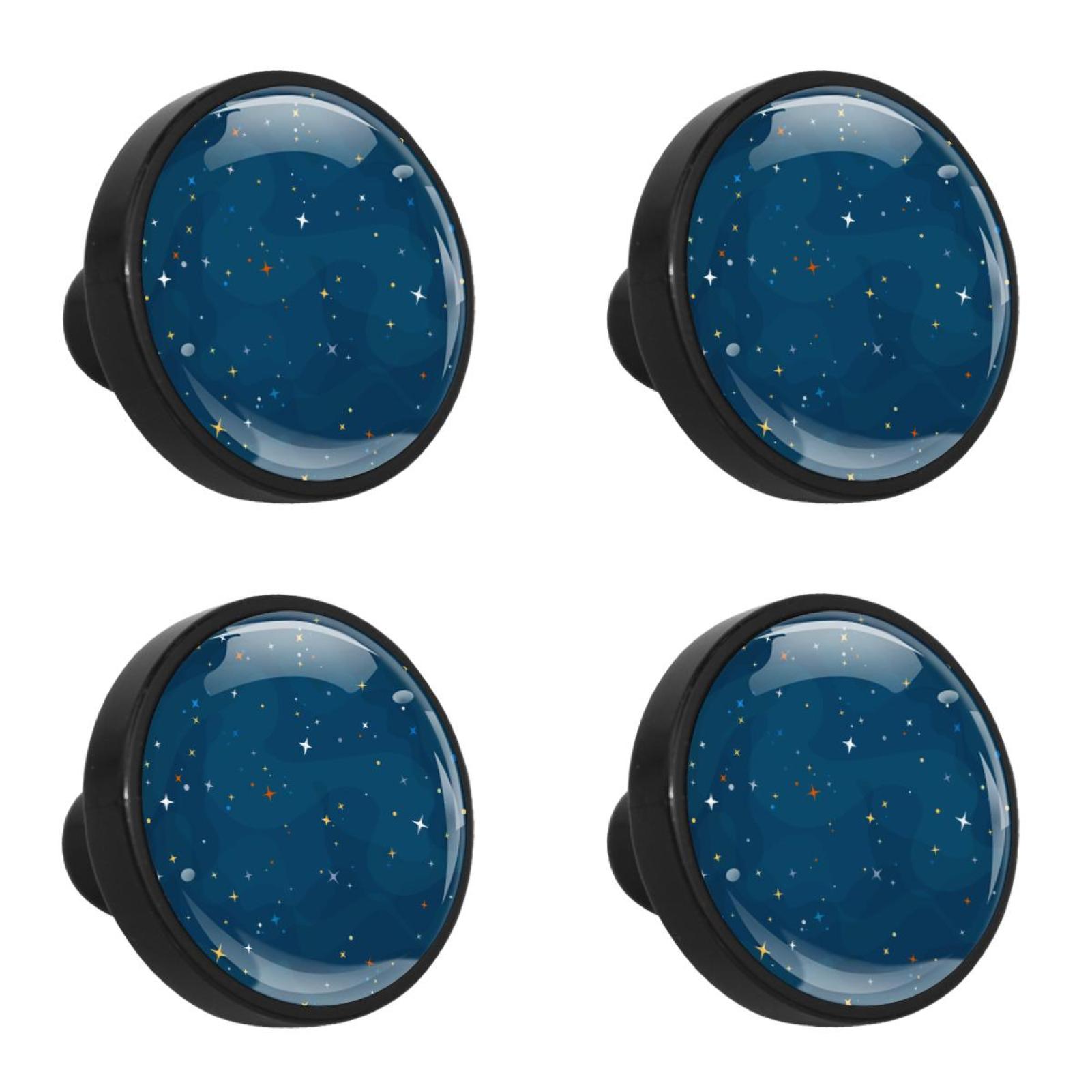 OWNNI Home Decor the Milky Way Star Pattern Round Drawer Pulls with