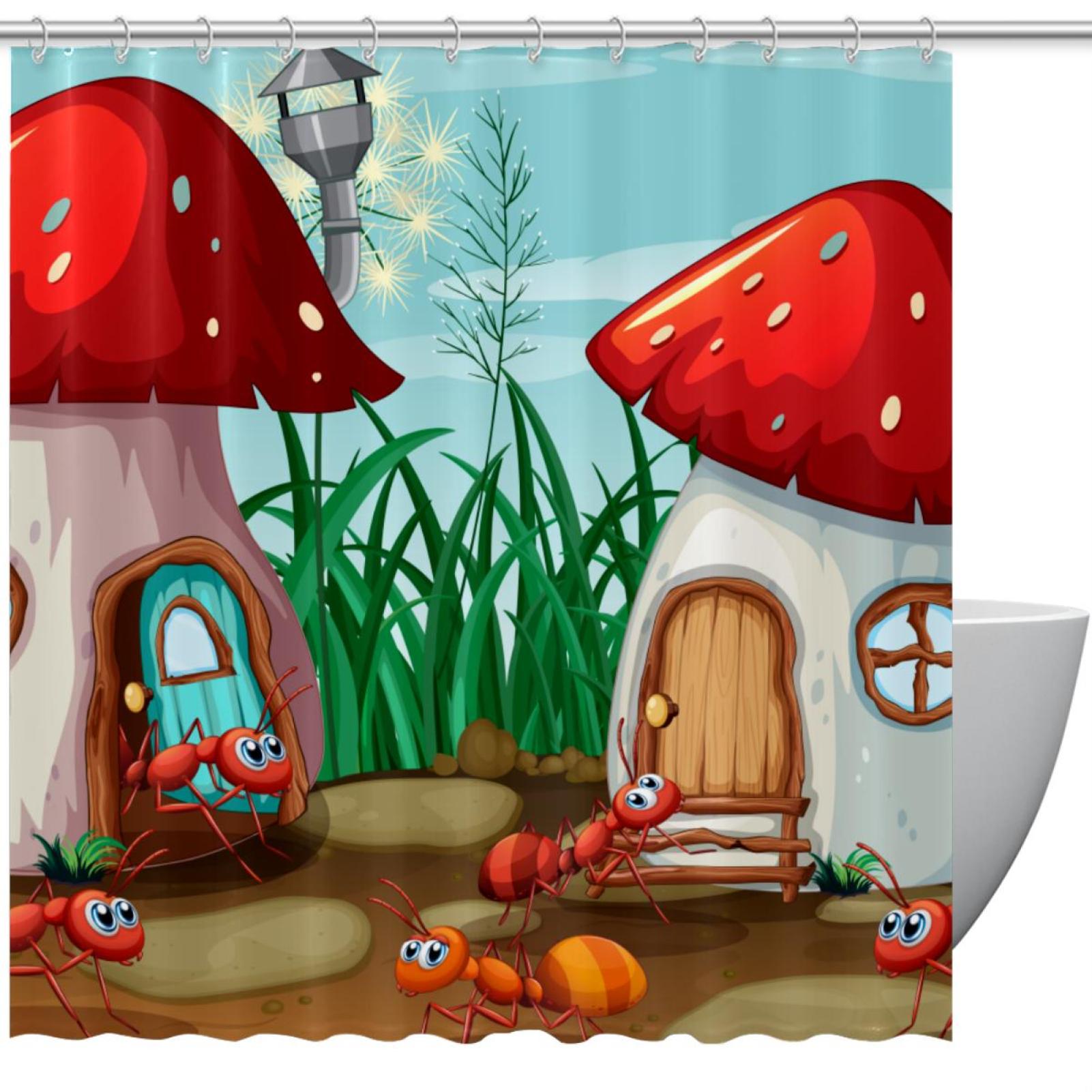 OWNNI Home Decorative Waterproof Shower Curtain Sets Savor the Art of