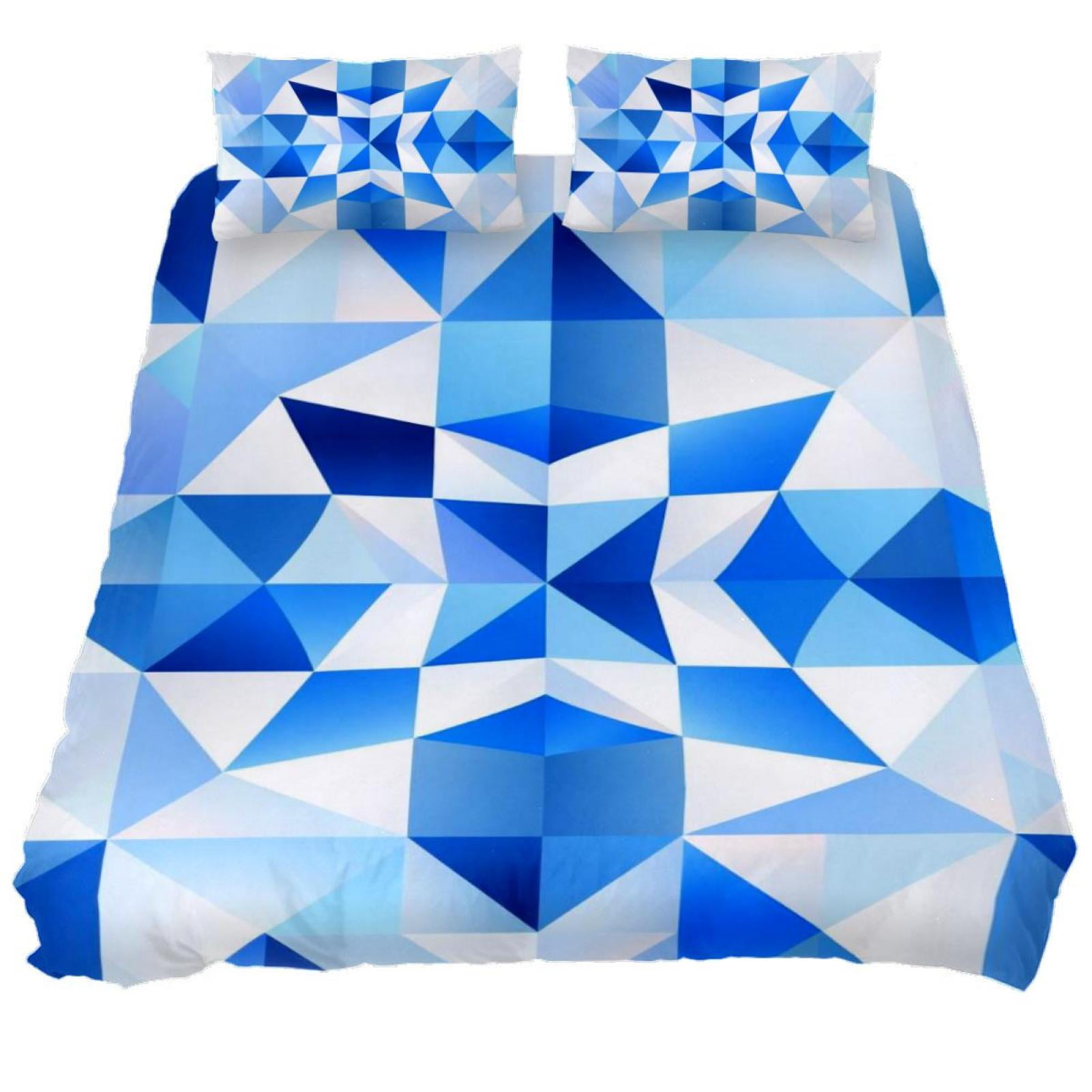 OWNNI Israeli Flag Pattern Pattern Washed Tencel Bedroom 3 Piece