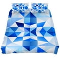 OWNNI Israeli Flag Pattern Pattern Washed Tencel Bedroom 3 Piece