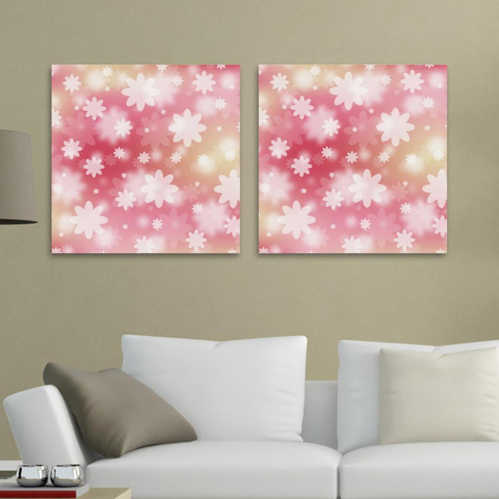 OWNSERIES Abstract Floral Pattern 2PC Canvas Wall Art Paintings for ...