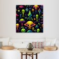 OWNSERIES Alien Pattern Canvas Wall Art Paintings for Living Room