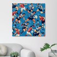 OWNSERIES American Football Pattern Canvas Wall Art Paintings for