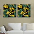 OWNSERIES Banana Pattern 2PC Canvas Wall Art Paintings for Living Room