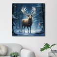 OWNSERIES Christmas Elk Pattern Canvas Wall Art Paintings for Living