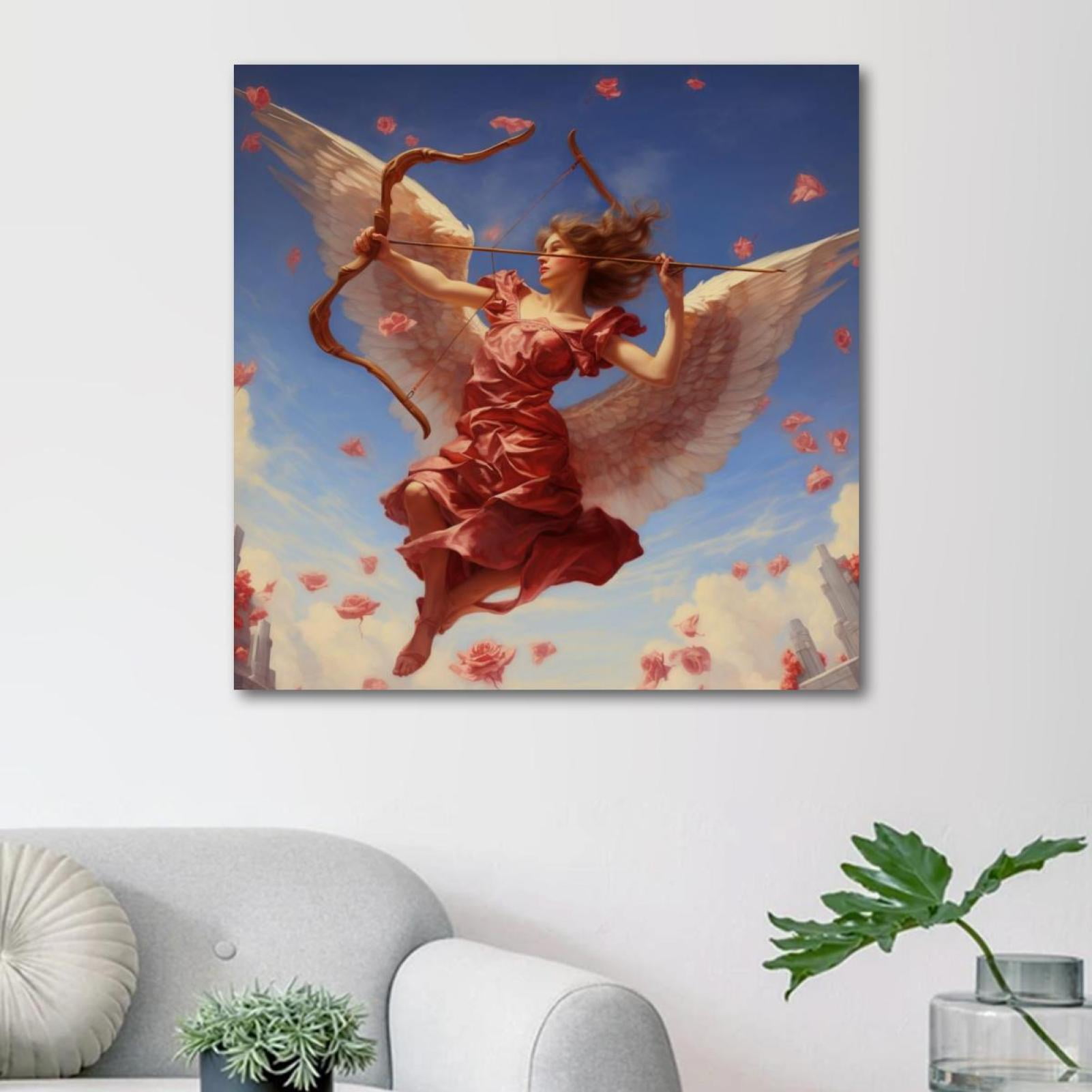 OWNSERIES Cupid Pattern Canvas Wall Art Paintings for Living Room