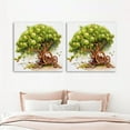 OWNSERIES Date Palm & Iftar Crackers Pattern 2PC Canvas Wall Art