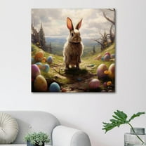 OWNSERIES Easter Pattern Canvas Wall Art Paintings for Living Room Canvas Frameless Print Wall Artworks Bedroom Decoration