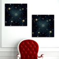 OWNSERIES Gemini Constellation Pattern 2PC Canvas Wall Art Paintings