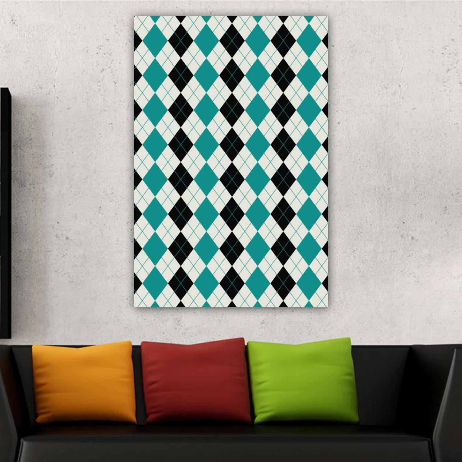 OWNSERIES Home Decor Argyle Pattern Background Pattern Pattern Canvas ...