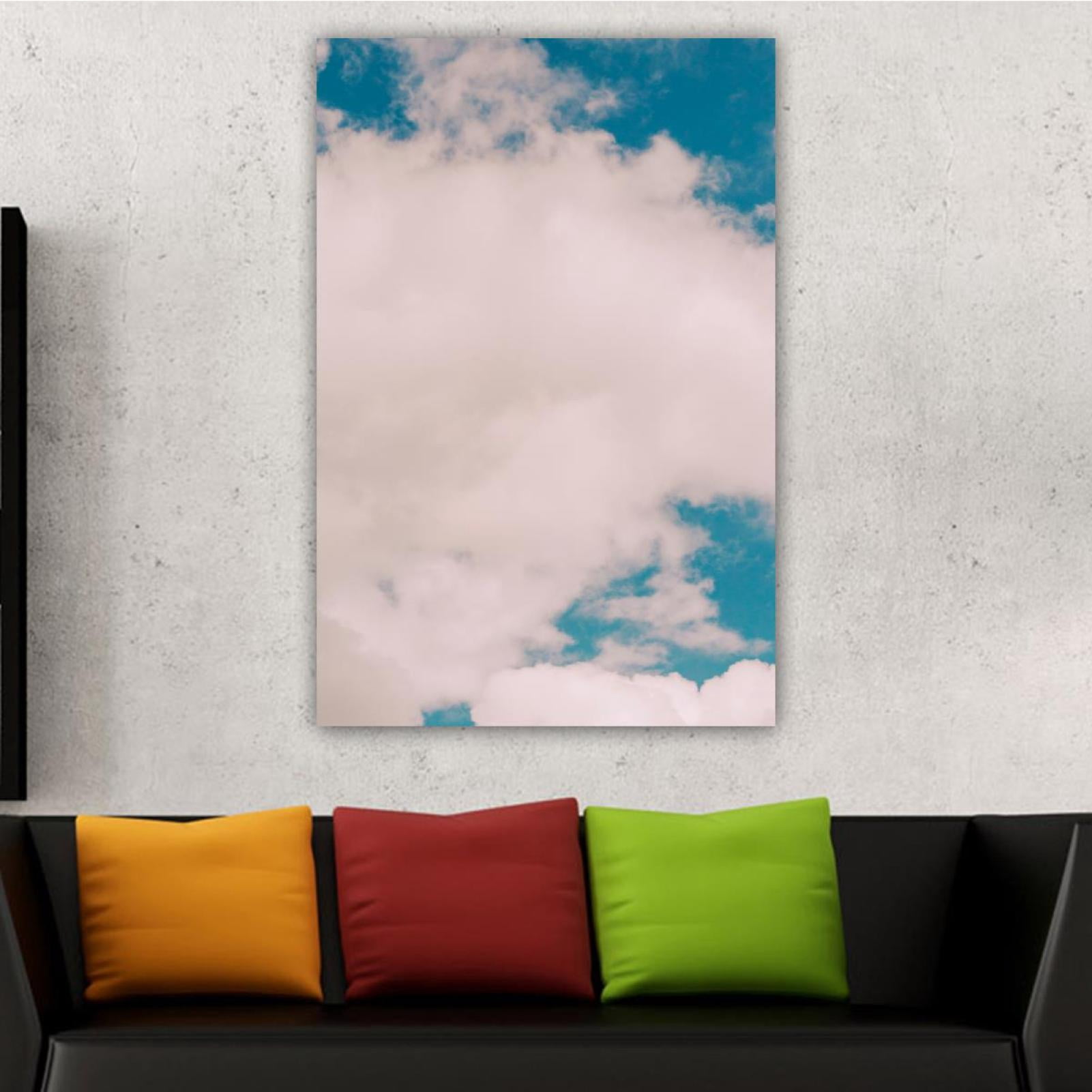 OWNSERIES Home Decor Clouds Blue Sky Pattern Canvas Wall Art Paintings ...