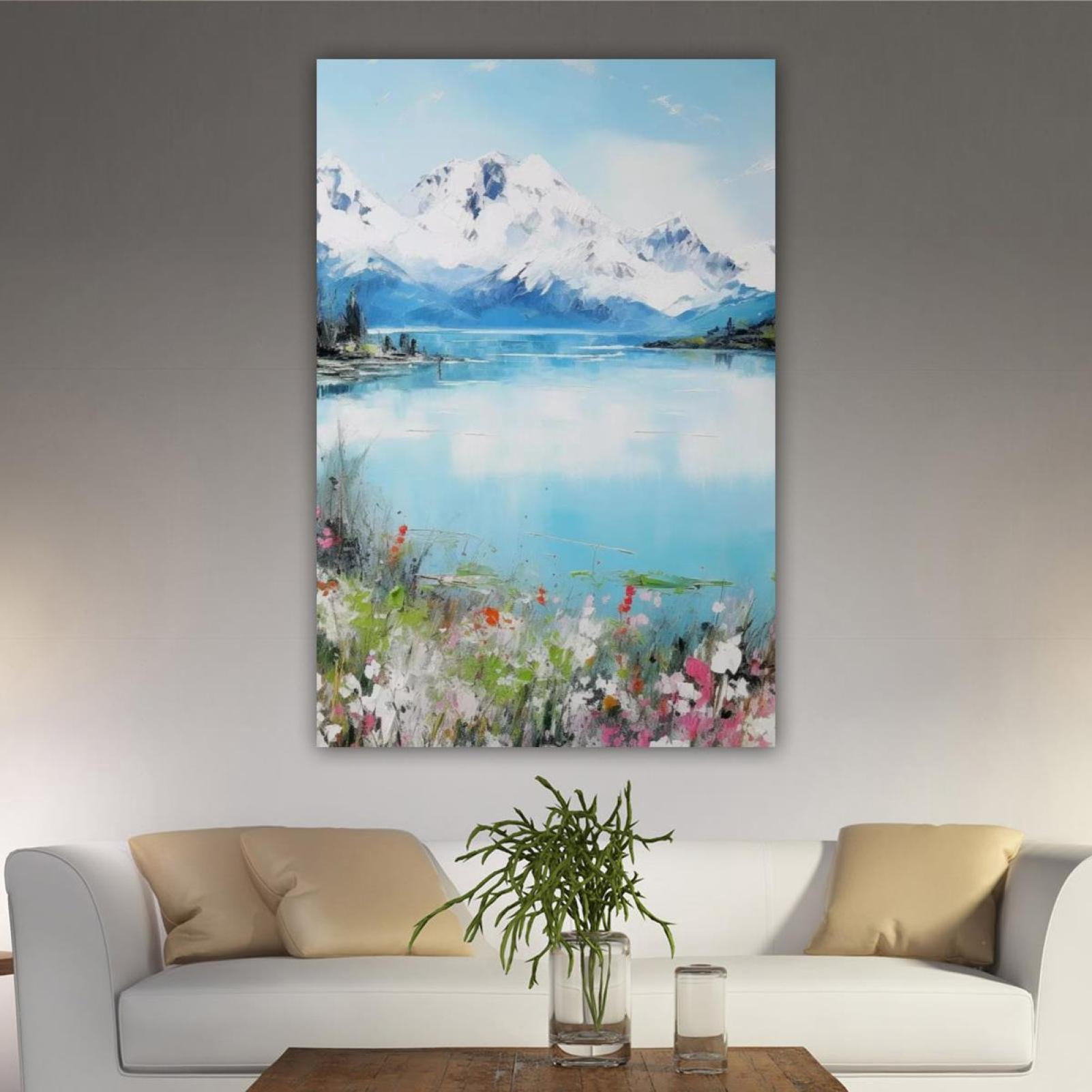 OWNSERIES Home Decor Four Seasons Scenery Pattern Canvas Wall Art ...