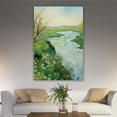 thumbnail image 1 of OWNSERIES Home Decor Picturesque Rivers Pattern Canvas Wall Art Paintings for Living Room - Canvas Framed Print Wall Artworks Ship From US Local Warehouse, 1 of 5