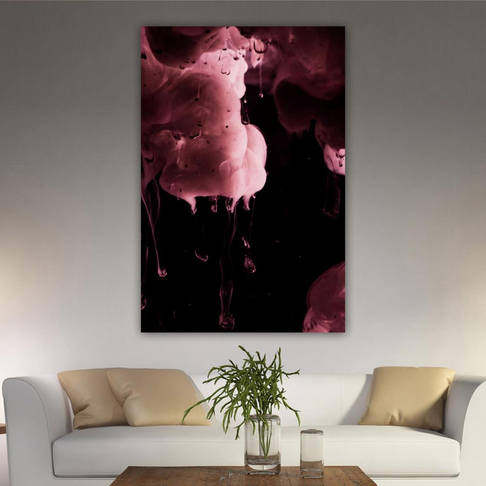 OWNSERIES Home Decor Pink Clouds Abstract Background Pattern Canvas ...