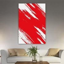 OWNSERIES Home Decor Red Pattern Canvas Wall Art Paintings for Living Room - Canvas Framed Print Wall Artworks Ship From US Warehouse