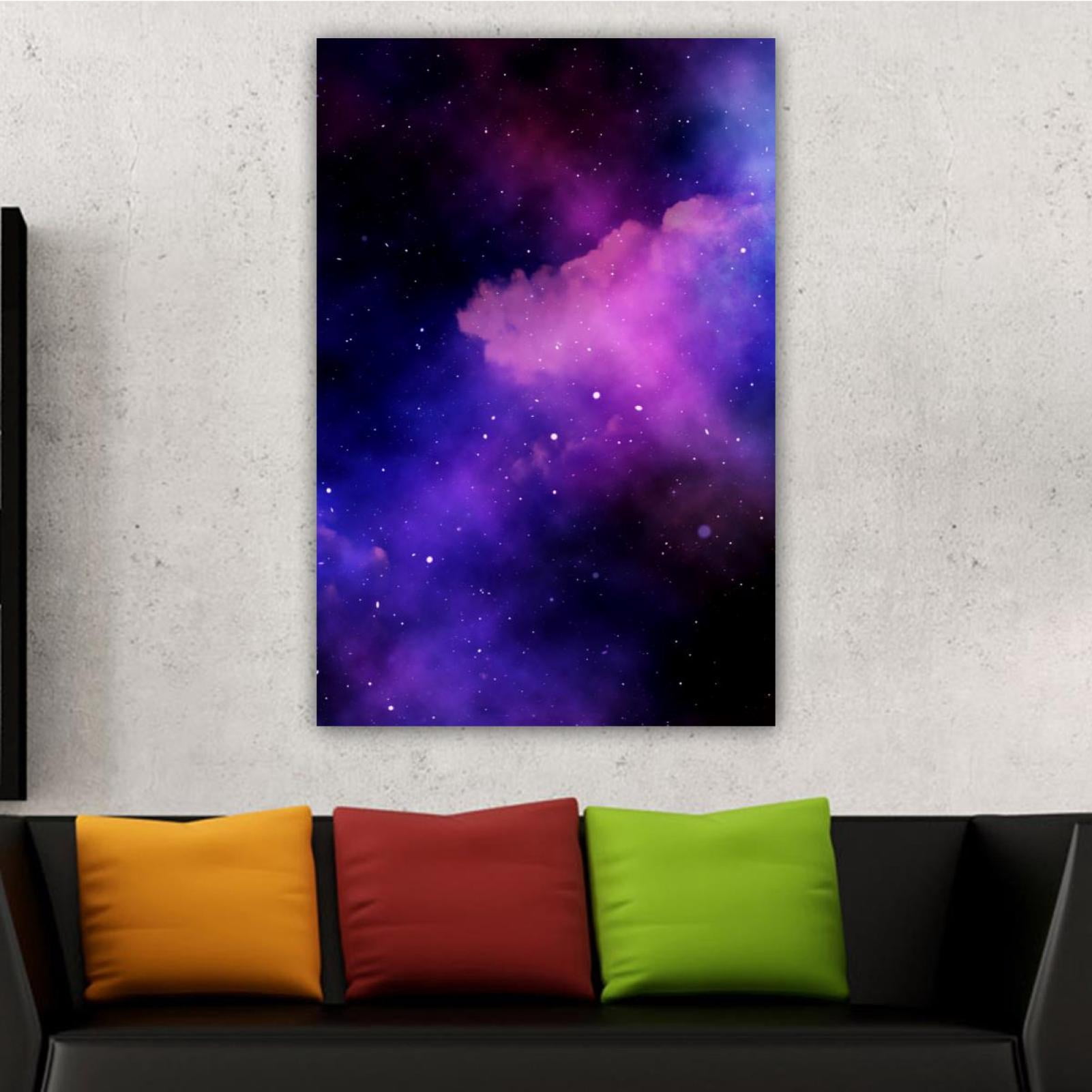 OWNSERIES Home Decor Sky Abstract Stars Nebula Pattern Canvas Wall Art ...