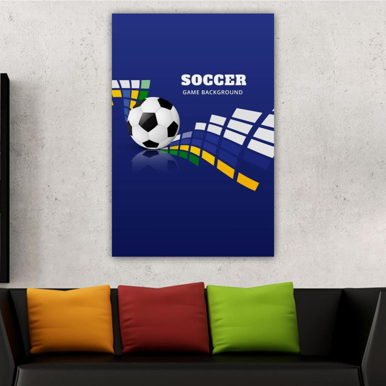 Ronaldinho Soccer Poster Canvas Wall Art – 12x18 Inch Unframed Print, Football Decor For Living Room, Bedroom, Office