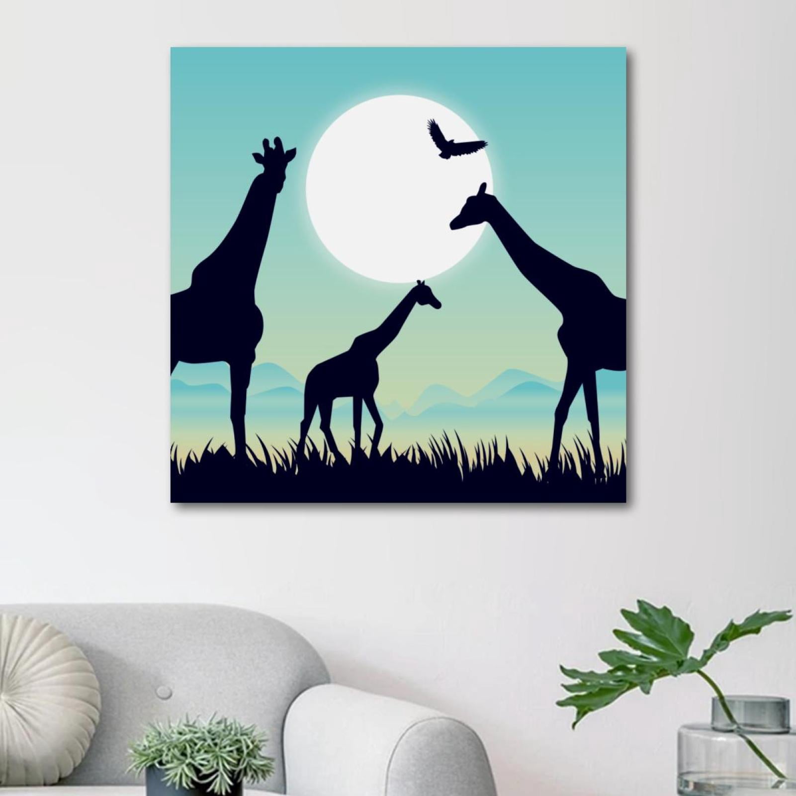OWNSERIES Night Secene Wildlife 1-01 Pattern Canvas Wall Art Paintings ...