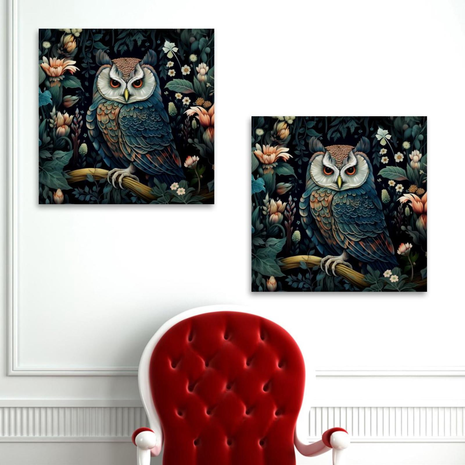 OWNSERIES Nighthawk Pattern 2PC Canvas Wall Art Paintings for Living ...