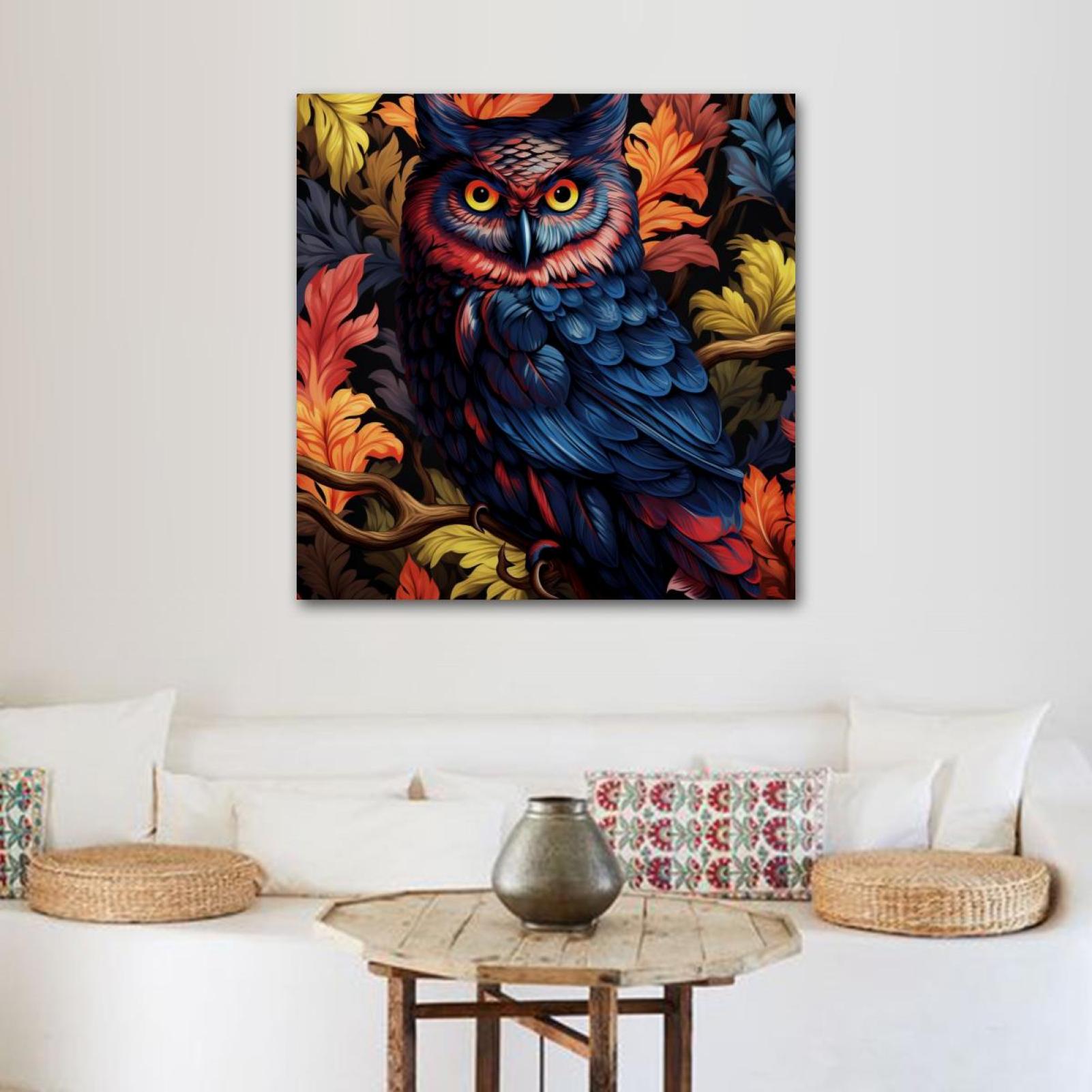 OWNSERIES Nighthawk Pattern Canvas Wall Art Paintings for Living Room ...