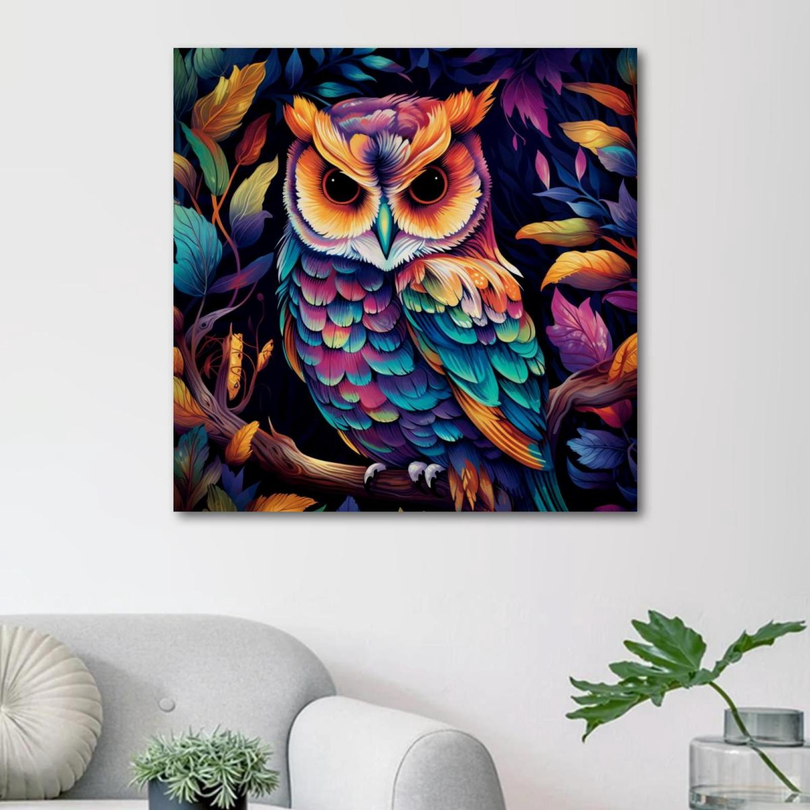 OWNSERIES Nighthawk Pattern Canvas Wall Art Paintings for Living Room ...
