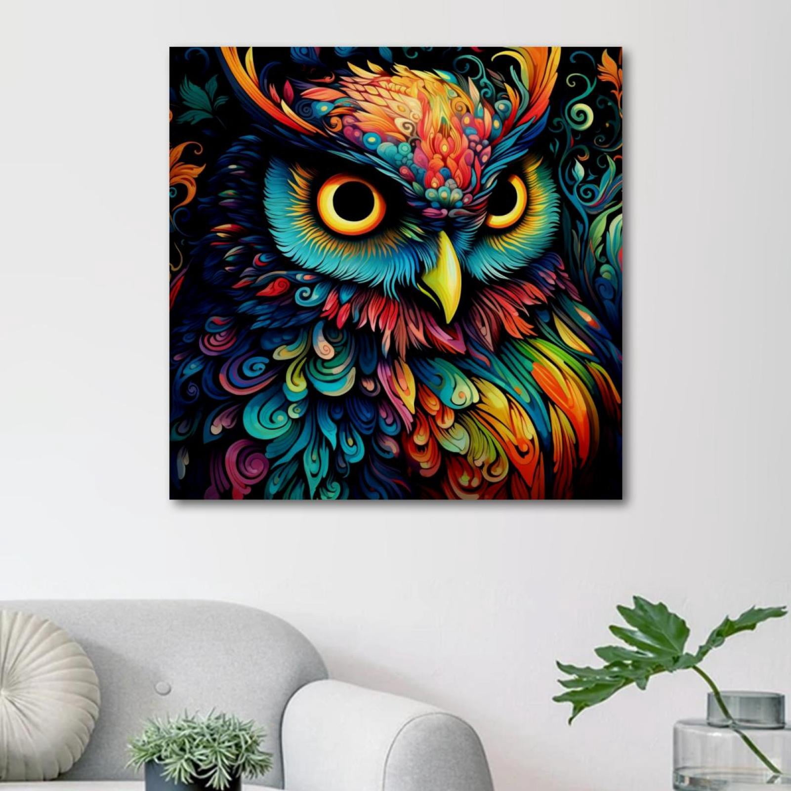 OWNSERIES Nighthawk Pattern Canvas Wall Art Paintings for Living Room ...