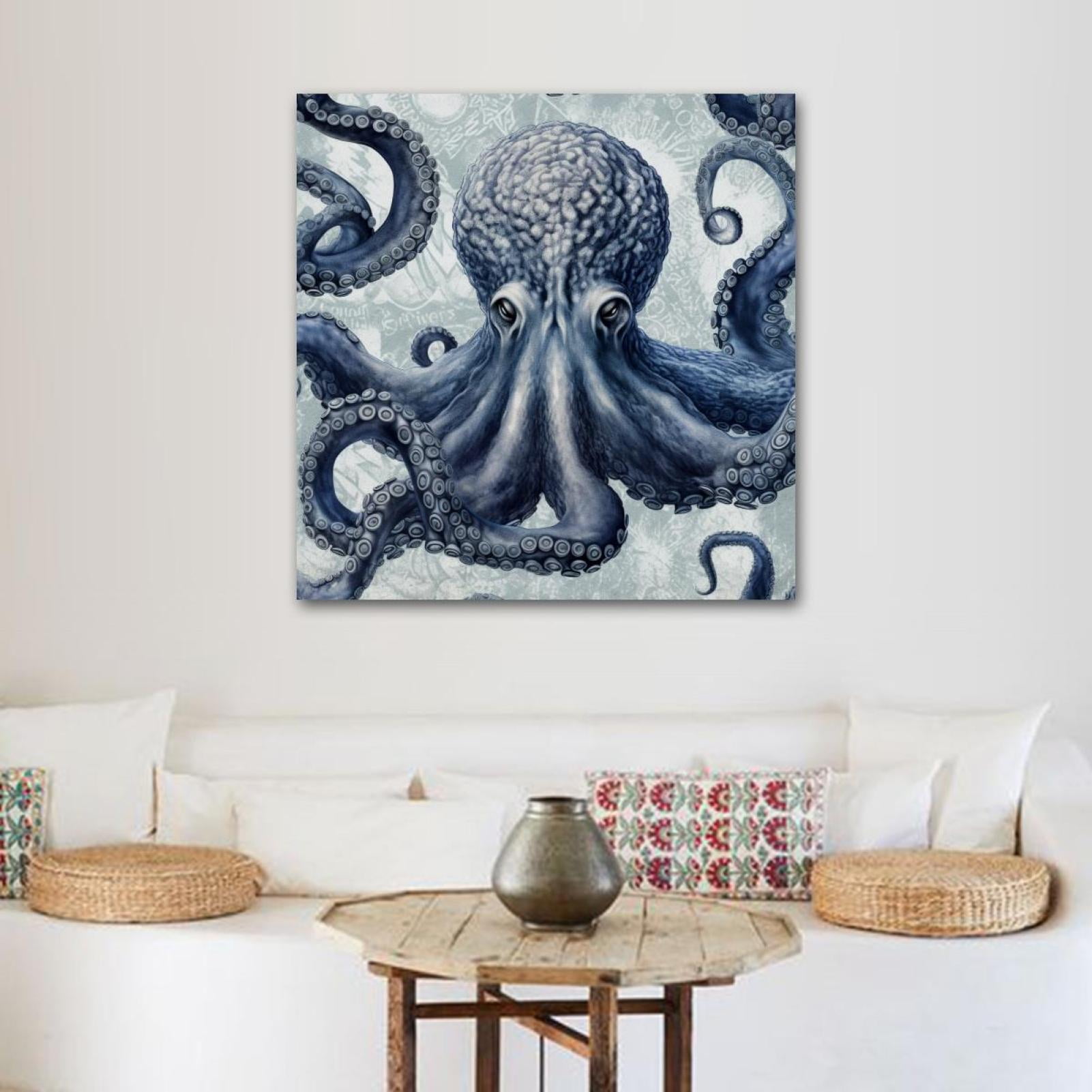 OWNSERIES Octopus Pattern Canvas Wall Art Paintings for Living Room