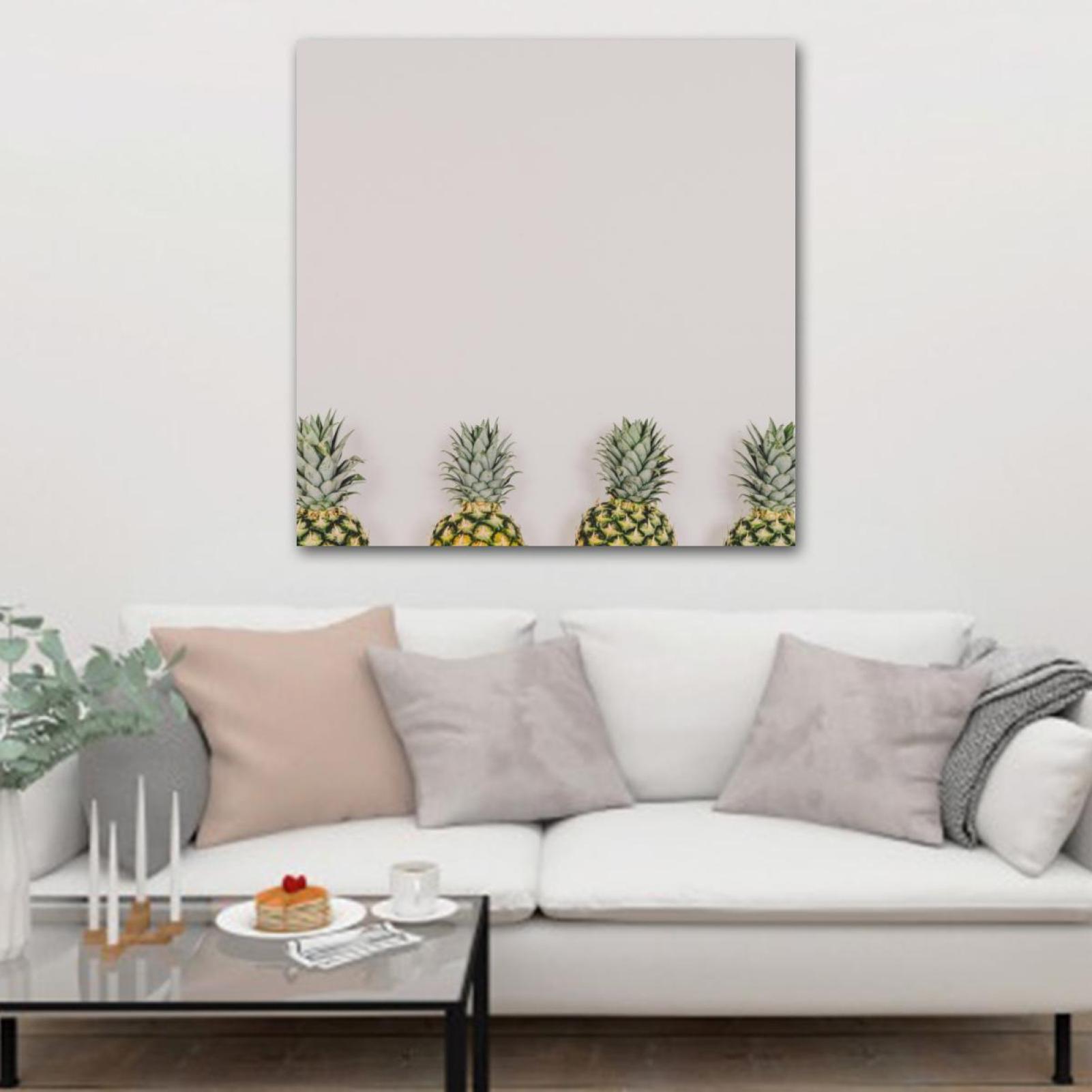 OWNSERIES Pineapple Pattern Canvas Wall Art Paintings for Living Room