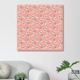 OWNSERIES Pink Pirate Skull Pattern Canvas Wall Art Paintings for