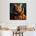 OWNSERIES Retro Style Cat Pattern Canvas Wall Art Paintings for Living