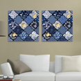OWNSERIES Roses Japan Flower Pattern 2PC Canvas Wall Art Paintings for