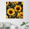 OWNSERIES Sunflowers Pattern Canvas Wall Art Paintings for Living Room
