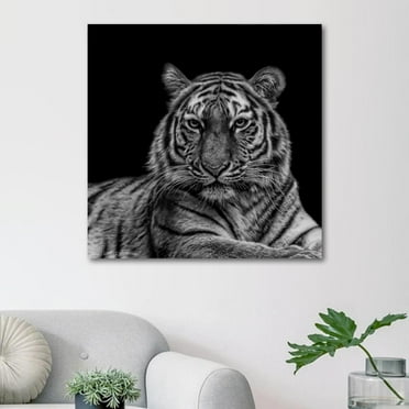 OWNSERIES Tiger Black Pattern Canvas Wall Art Paintings for Living Room Canvas Frameless Print Wall Artworks Bedroom Decoration