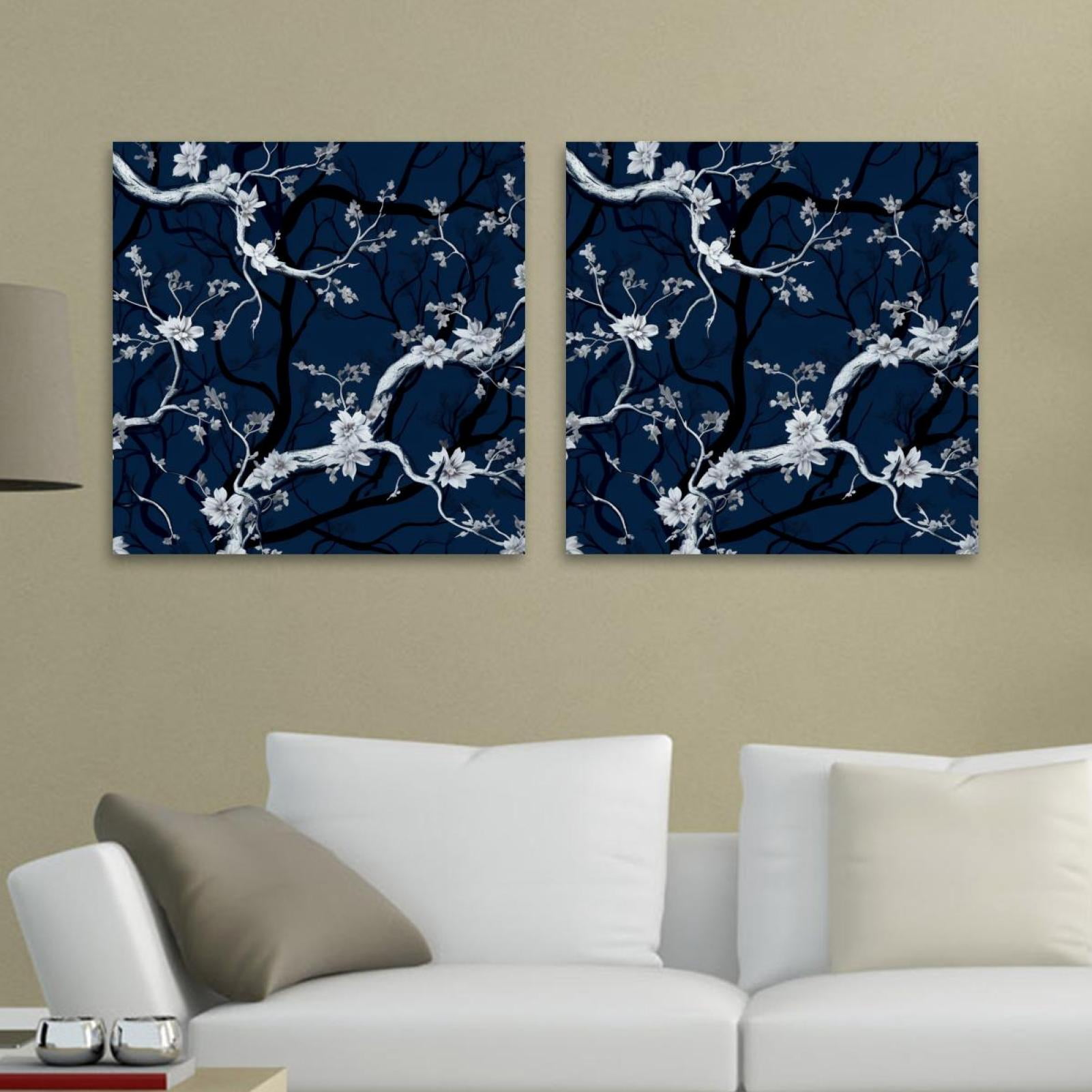 OWNSERIES Tree Pattern 2PC Canvas Wall Art Paintings for Living Room ...