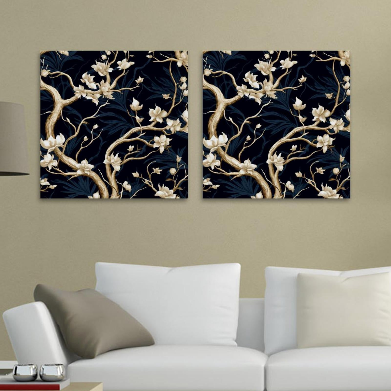 OWNSERIES Tree Pattern 2PC Canvas Wall Art Paintings for Living Room ...