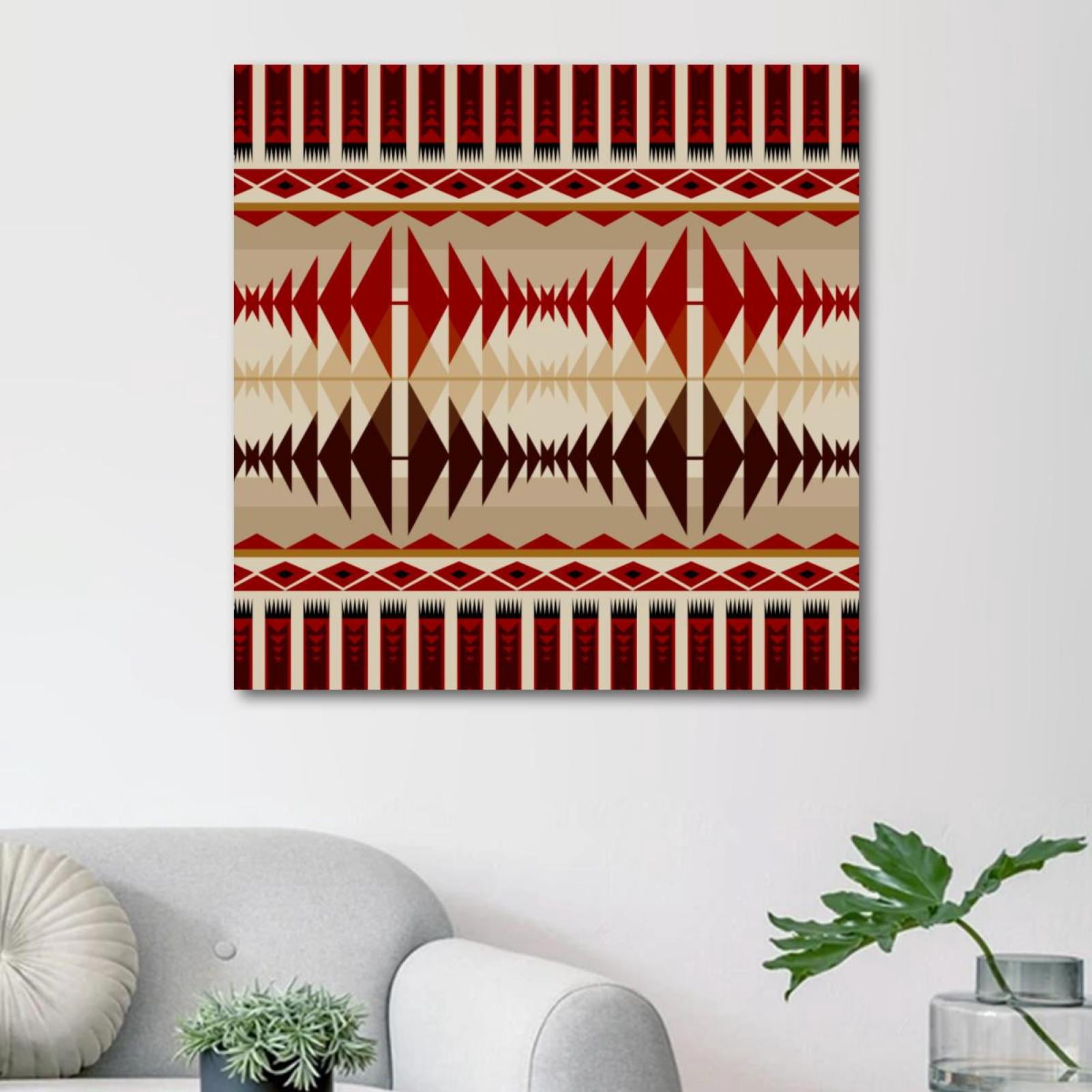 OWNSERIES Tribe Pattern Canvas Wall Art Paintings for Living Room ...