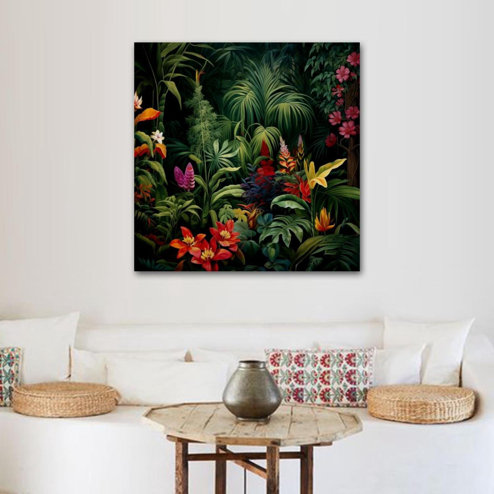 OWNSERIES Tropical Plants Pattern Canvas Wall Art Paintings for Living ...