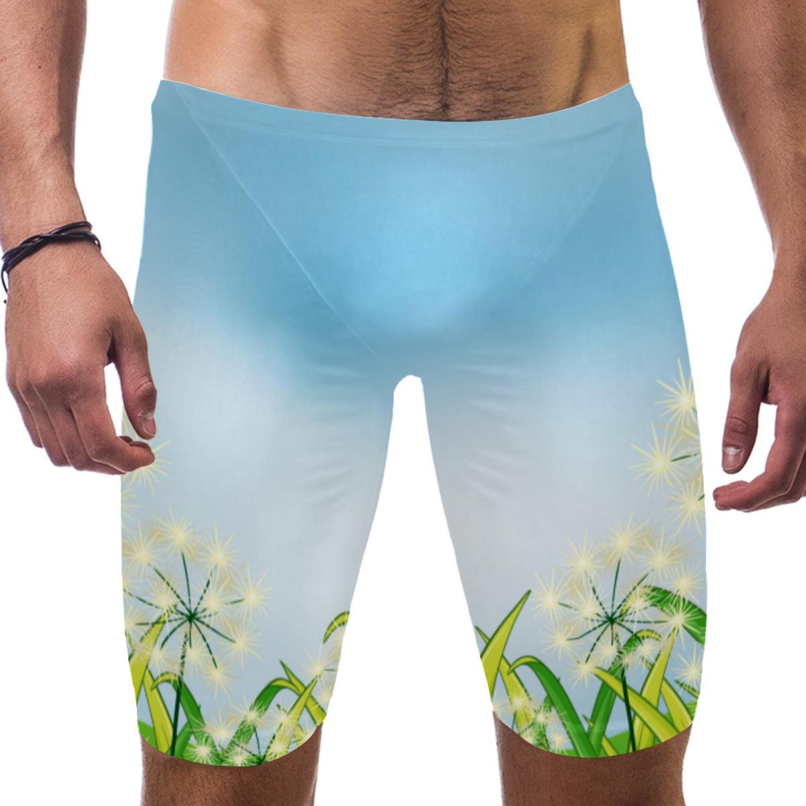 OWNSUMMER the Growing Weeds Dandelion under the Blue Sky Pattern Mens