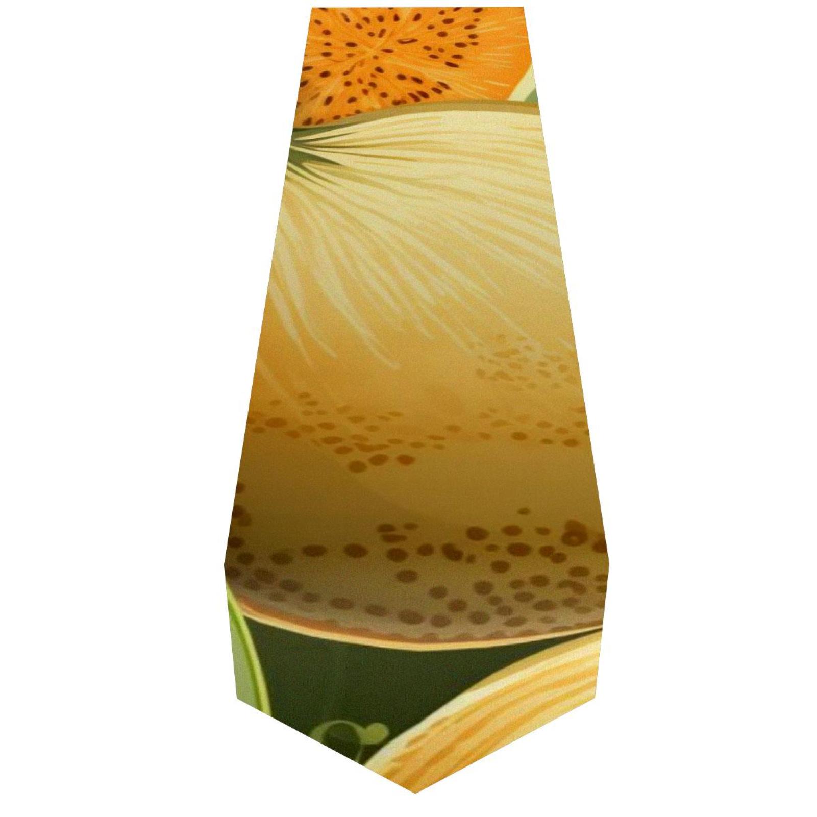 OWNTA Cantaloupe Pattern Elegant Polyester Table Runner, Perfect for