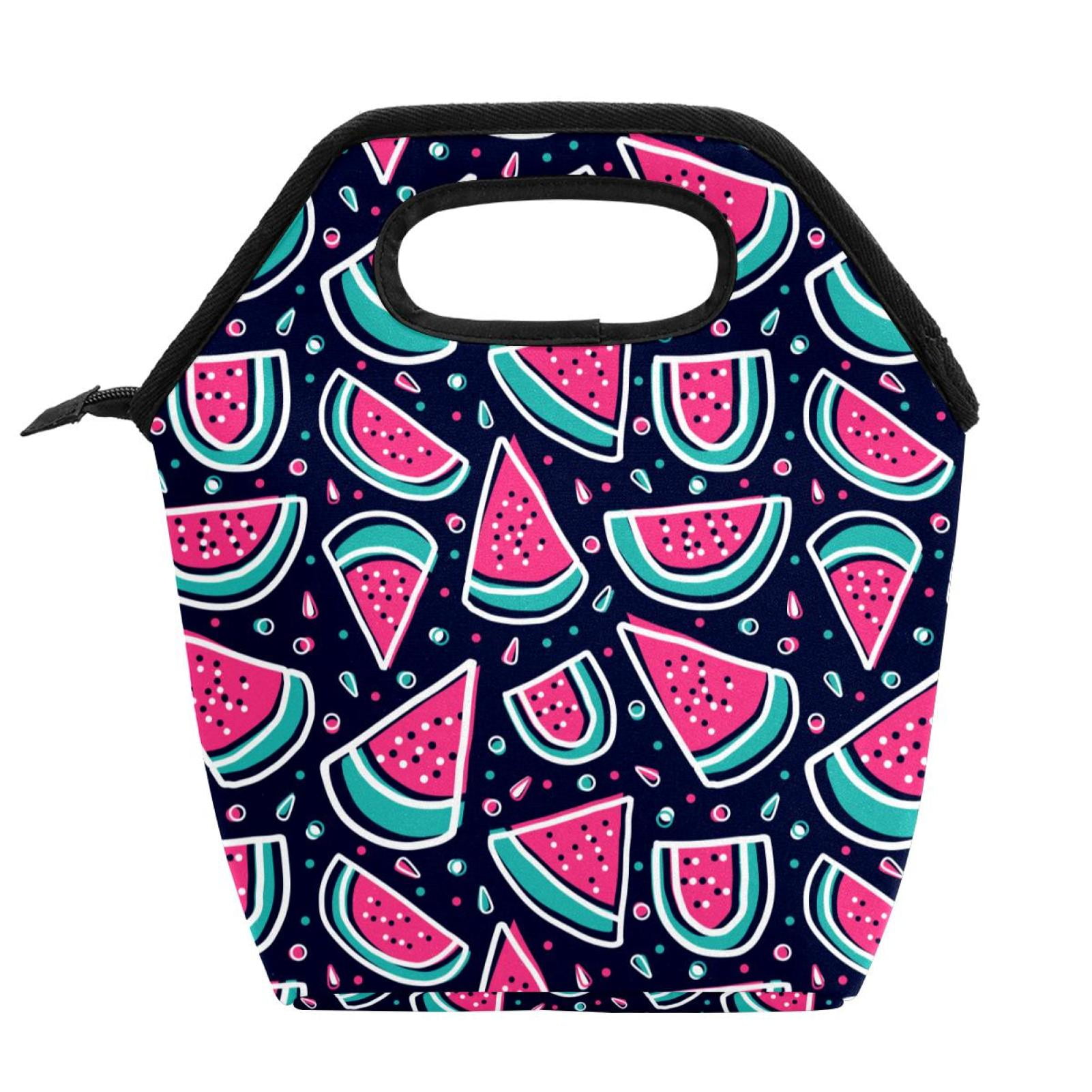 OWNTA Colorful Watermelon Slice Pattern Meal Bag: Lightweight, Large ...