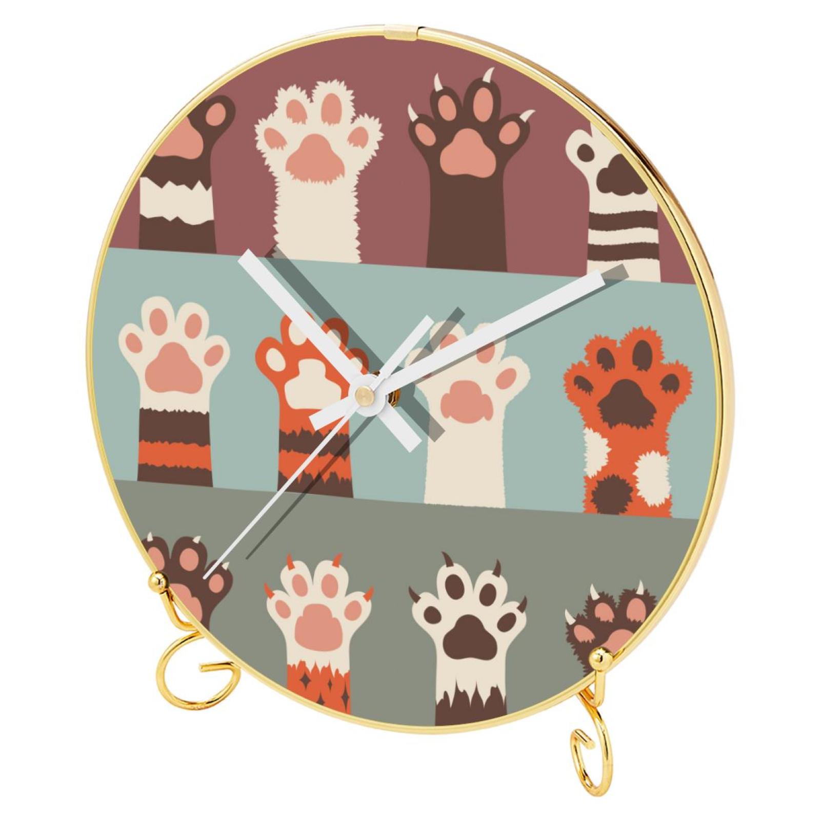 OWNTA Cute Cats Claw Dogs Paw Animal Hands Pattern Round Printed Wall