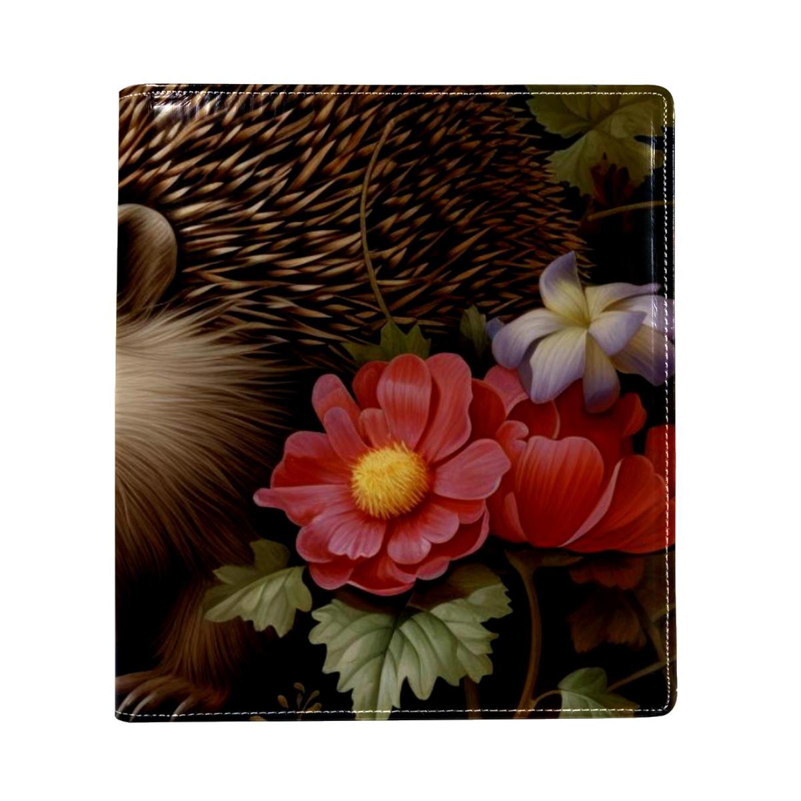 OWNTA Hedgehog Pattern Premium PU Leather Book Protector Stylish and