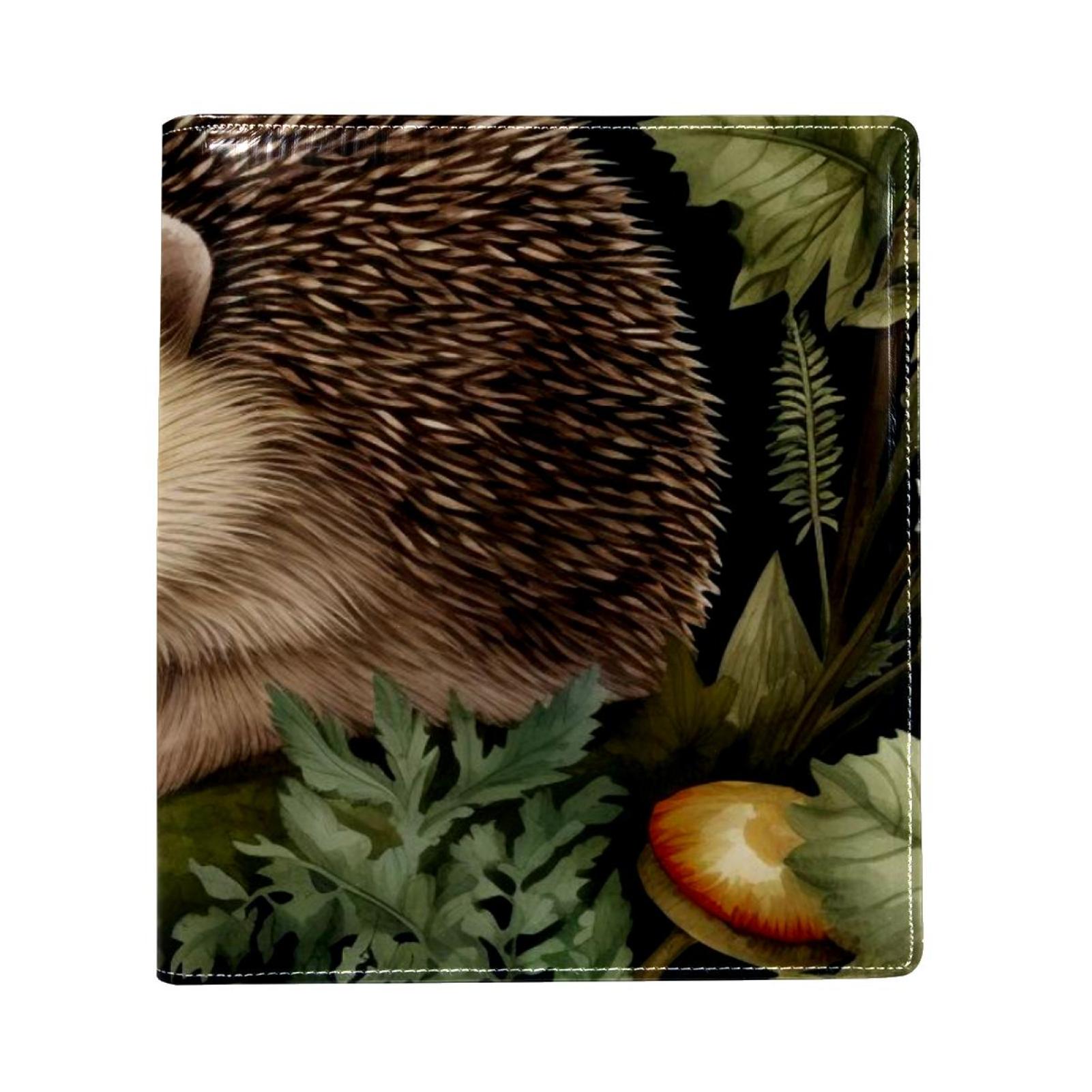 OWNTA Hedgehog Pattern Premium PU Leather Book Protector Stylish and