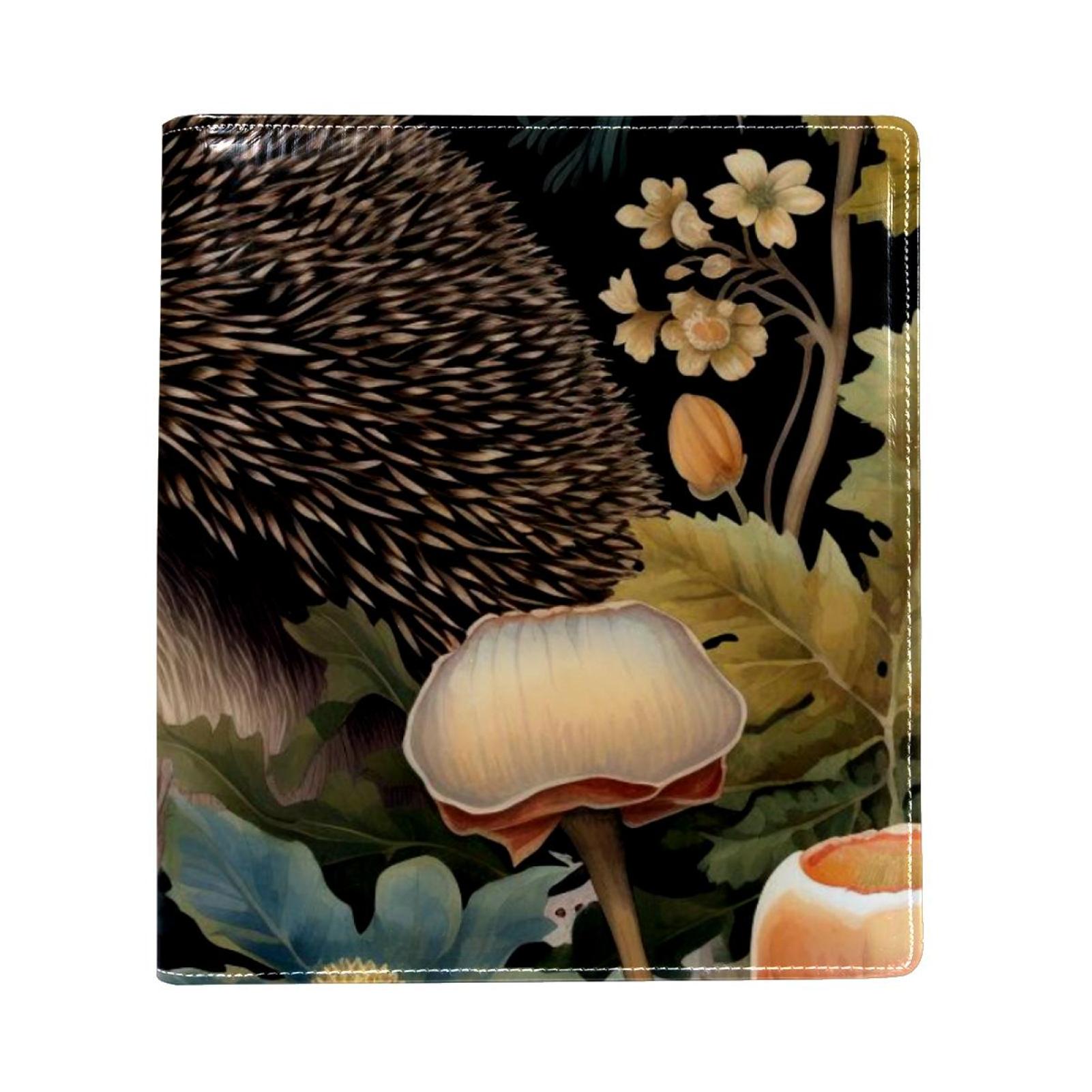 OWNTA Hedgehog Pattern Premium PU Leather Book Protector Stylish and