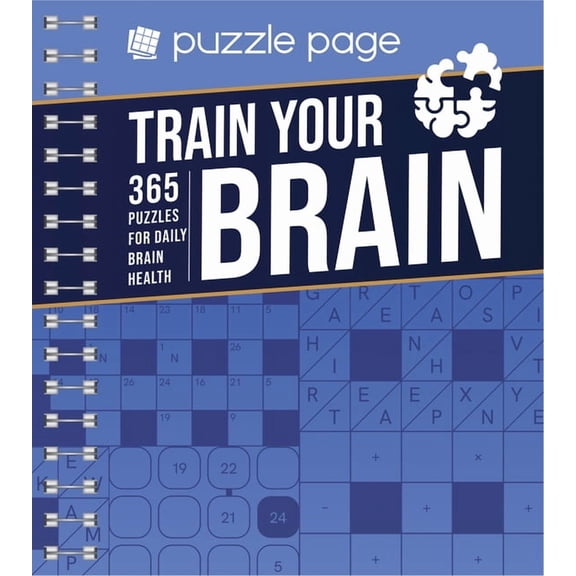 Brain Busters Train Your Brain: 365 Puzzles for Brain Health, (Spiral-Bound)