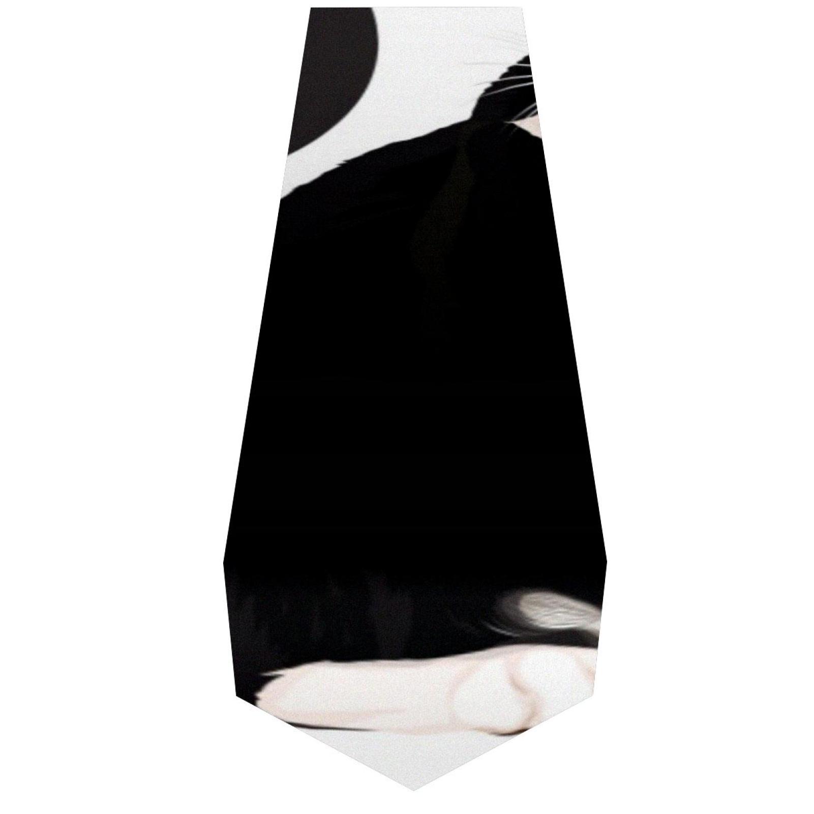 OWNTA I Love Cat Pattern Elegant Polyester Table Runner, Perfect for