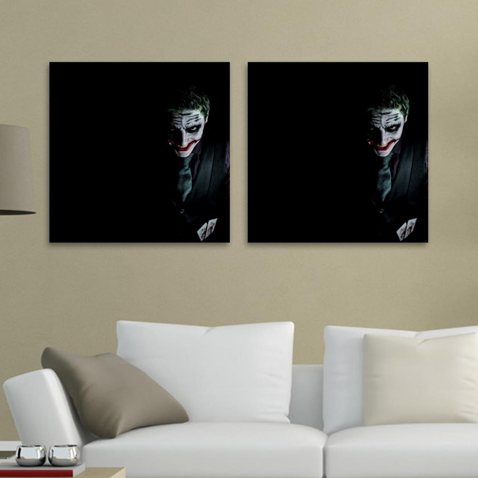 OWNTA Joker Pattern 2PC Canvas Wall Art Paintings for Living Room