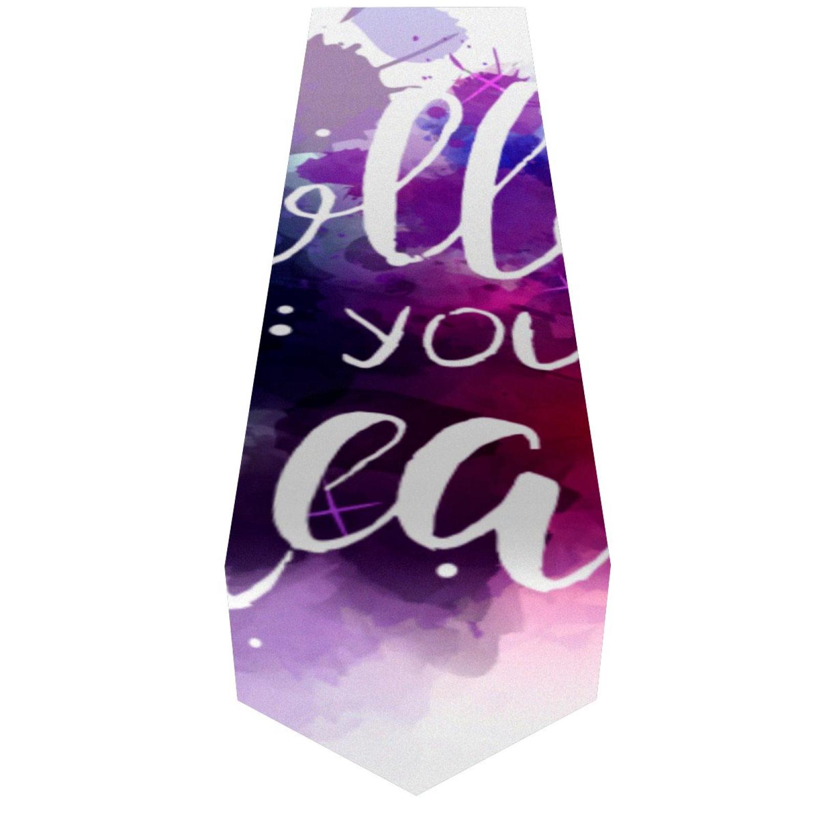 OWNTA Lettering Inspirational Pattern Elegant Polyester Table Runner