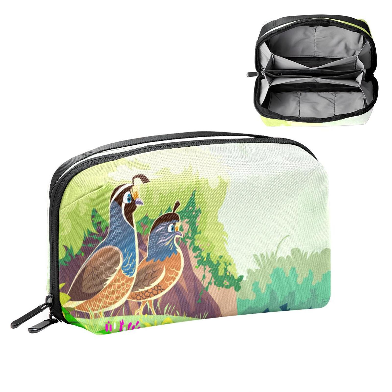 OWNTA Male and Female Quail Pattern Digital Pouch, Charger Organizer
