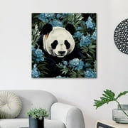 OWNTA Panda Pattern Canvas Wall Art Paintings for Living Room - Canvas Framed Print Wall Artworks Bedroom Decoration Office Wall Decor